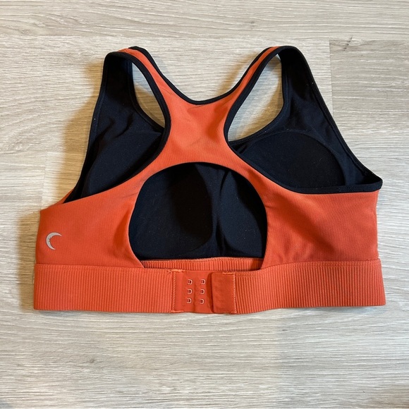 Zyia Active Burnt Orange Premium Ribbed Adjustable Sports Bra - L - Picture 2 of 5